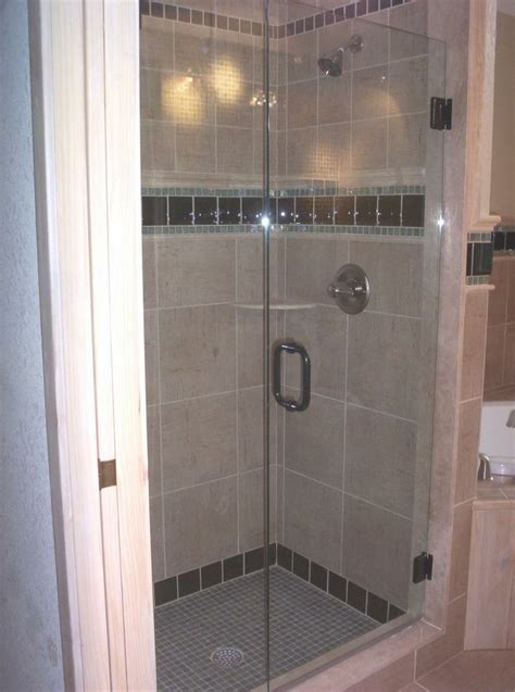 Give a shower a unique, contemporary look by installing glass mosaic tile. 20 best images about Shower doors on Pinterest | Custom ...