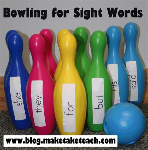 Bowling For Sight Words Make Take And Teach