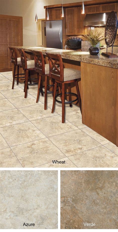Vinyl flooring is sometimes referred to as resilient flooring. The Wheat is a luxury #vinyl #floor tile that is groutable ...