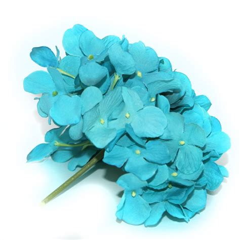 turquoise hydrangea bunch full head artificial flowers etsy