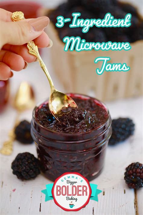 3 Ingredient Microwave Strawberry Jam Recipe Two Others W Video