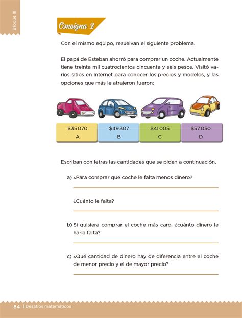 Desafios matematicos alumnos 4âº cuarto grado primaria desafio matematico desafios y desafios matematicos 4 primaria 4 grado. Desafíos Matemáticos Libro para el alumno Cuarto grado 2017-2018 - Página 84 - Libros de Texto ...