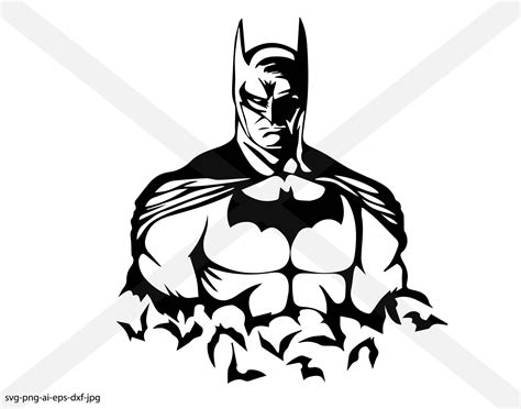 Batman Silhouette Download Instant Svg Png Eps Dxf Ai  Etsy