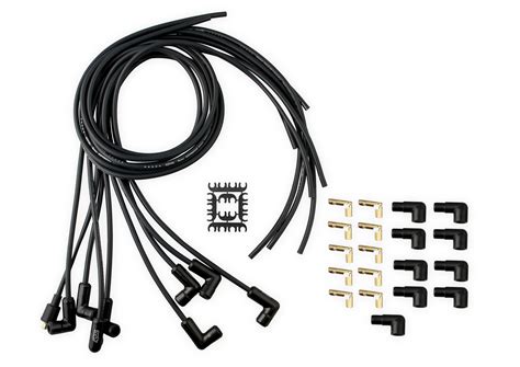 Accel 9001ck Spark Plug Wire Set Universal 90 Deg Black Ceramic Boots