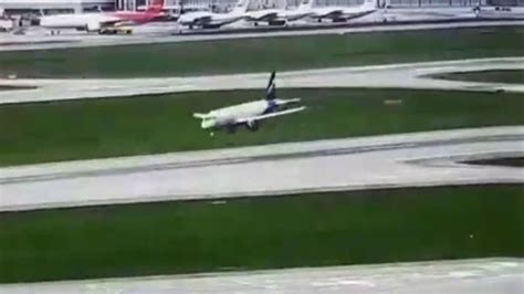 Moscow Crash Landing New Video Shows Plane Undergo Ridiculous Bounces