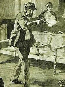 GARFIELD ASSASSINATION SHOOTING GUNFIRE SHOT 1881 Print Matted EBay