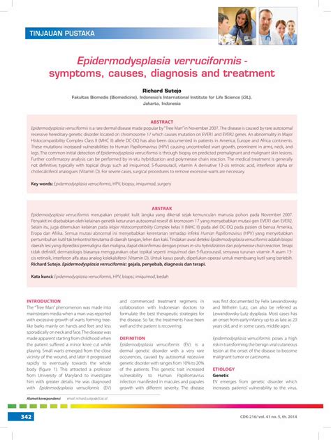 Pdf Epidermodysplasia Verruciformis Symptoms Causes Dokumen Tips