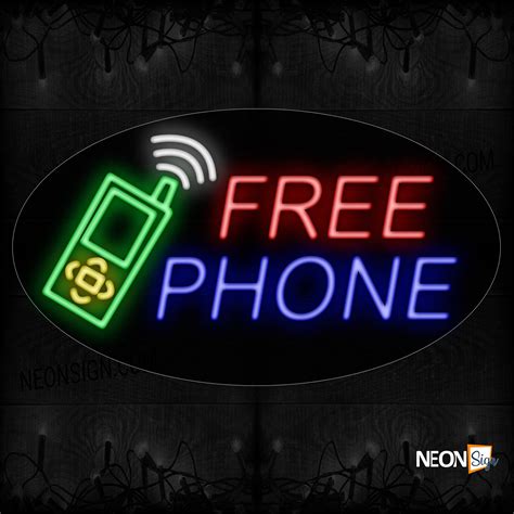 Free Phone With Logo Neon Sign