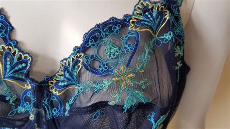 Sheer Blue Bra By Lise Charmel Model Secret Turquoise Gem