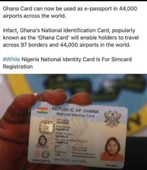 Ghanas National Id Receives E Passport Status In 44000 Airports