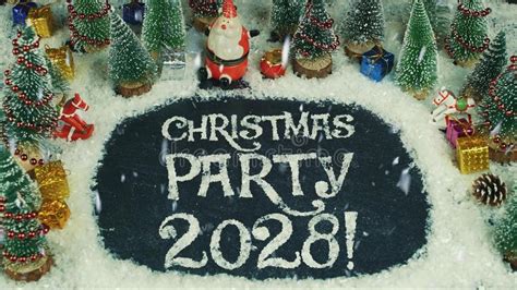 Stop Motion Animation Of Christmas Party 2028 Stock Illustration