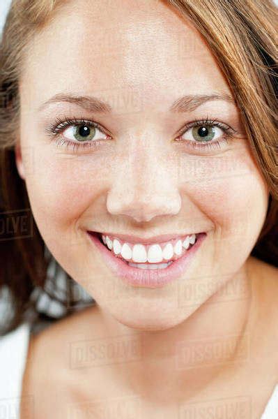Caucasian Woman Smiling Stock Photo Dissolve