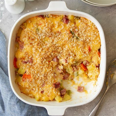 Easter and christmas leftover ham is baked in a cheesy casserole with potatoes and a simple cream sauce. What Seasonings Go In A Ham And Potato Casserole : Ham And Potato Casserole Freezer Meal Freezer ...