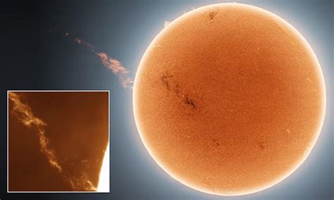 Colossal One Million Mile Long Plume Shooting Out From The Sun Is