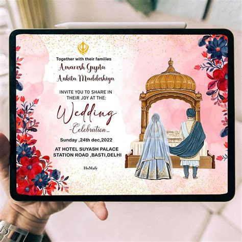 Digital E Invites For Wedding E Wedding Card Homafy