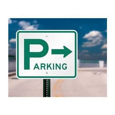 Metal Rectangular Parking Directional Signage Board At Rs 750square