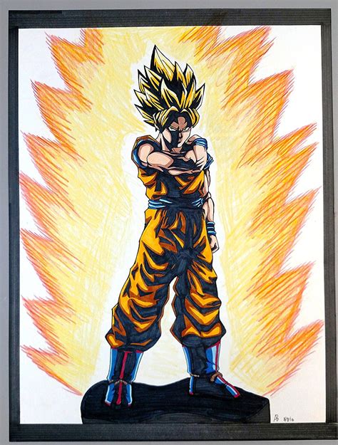 I hope you like it as much as i. Buy Dragon Ball Z Super Goku Super Saiyan Animation Art 18x24 Original Drawing Color Pencil ...
