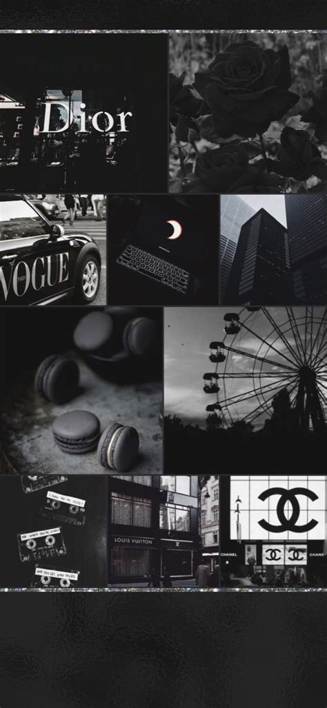Black And White Aesthetic Background Collage Dark Collage Lockscreens