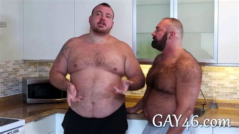 Two Fat Guys With Sexy Bellies Fucking In The Kitchen Hd Porn Sextvx Com