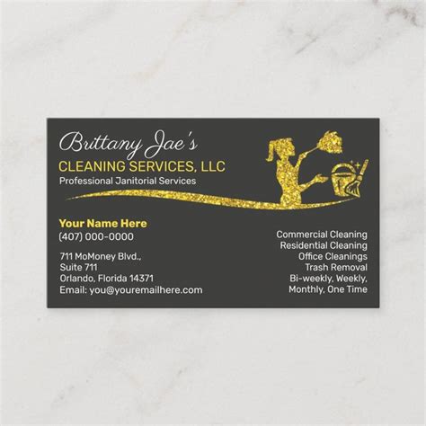 Professional Cleaning Janitorial Housekeeping Serv Business Card Zazzle Cleaning Business