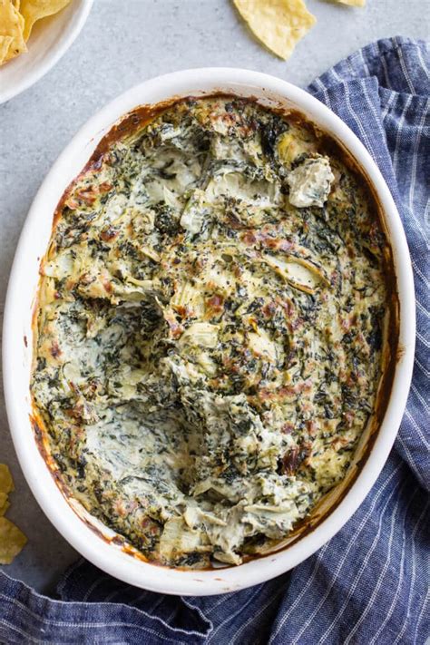 Easy Dairy Free Spinach Artichoke Dip Salted Plains