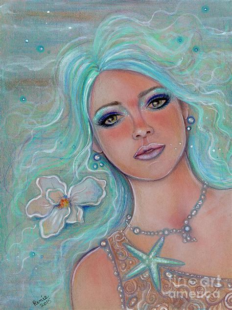 Touch Of Spring Mermaid Painting By Renee Lavoie Fine Art America
