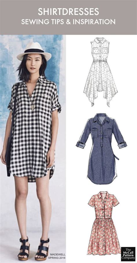 The Dress Style You Need To Sew Now Plus Tips Shirt Dress Pattern