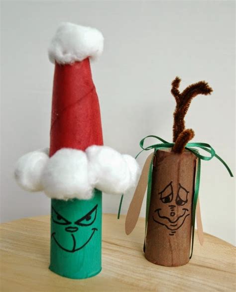 Perfect for a white elephant gift, ornament exchange, stocking stuffers or secret santa. Cardboard Tube Grinch & Max | What Can We Do With Paper ...