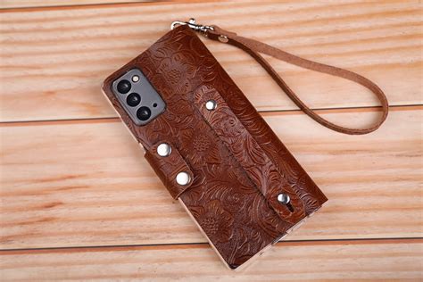 Wristlet Tooled Leather Samsung Galaxy A05 A05s A24 4g A04e Etsy