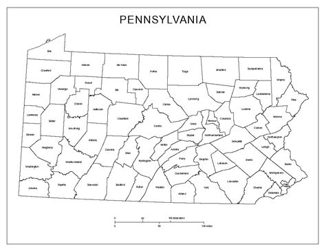Free Printable Pennsylvania Map Coloring Pages Harryilsharp