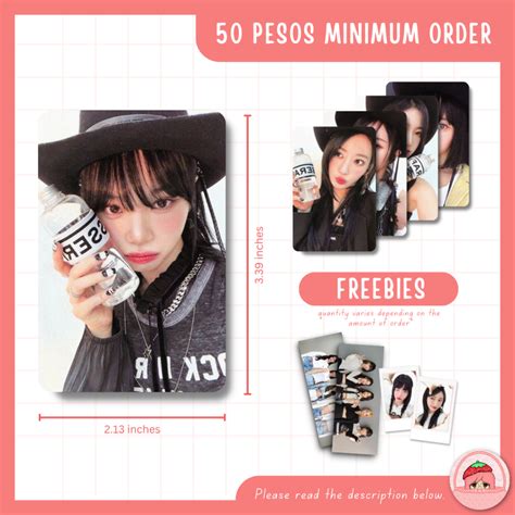 Le Sserafim Unforgiven Compact Album Pc Photocard Unofficial Fanmade