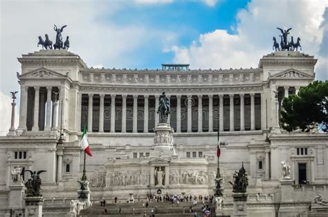 The Wedding Cake Victor Emmanuel Ii Monument In Rome Italy Stock