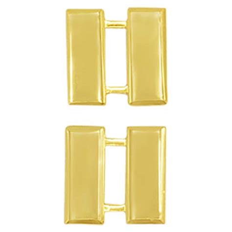 Smith And Warren 34 H Captain Bars Collar Brass Rank Insignia Gold