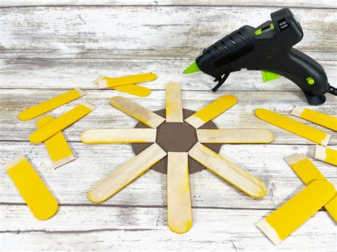 Popsicle Stick Sunflower Craft Todays Creative Ideas