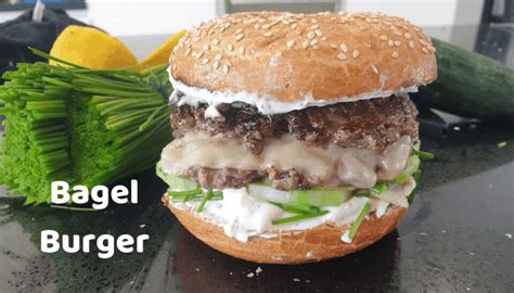 Bagel Burger When A Deli And A Dinner Collide Outdoor Entertaining