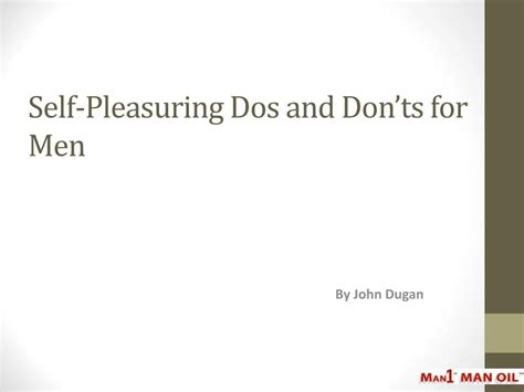 ppt self pleasuring dos and don ts for men powerpoint presentation id 7140844