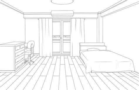 Bnha Free To Use Dorm Room Base By Kantakerro On Deviantart Room Perspective Drawing Dorm