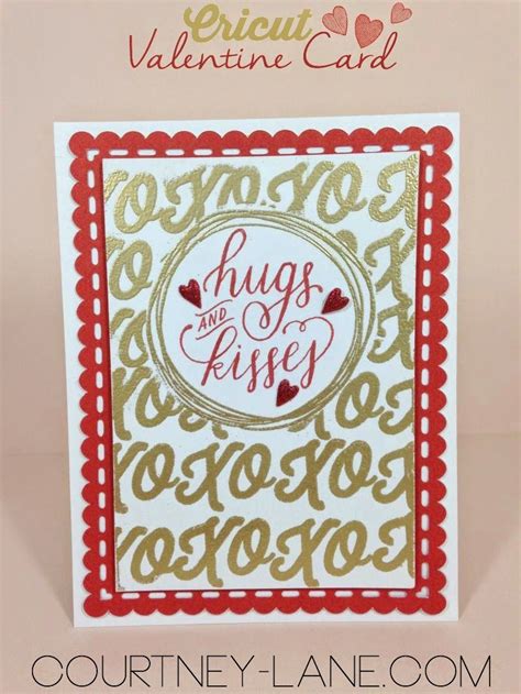 Courtney Lane Designs Artfully Sent Gold Embossed Card Valentines
