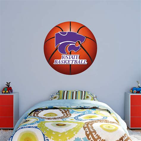 Kansas State Wildcats Basketball Logo Wall Decal Shop Fathead For