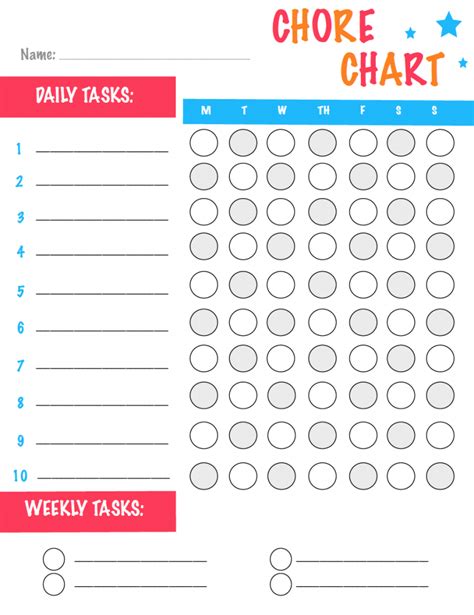 Creating A Chore Chart That Is Right For You Free Printable Chore