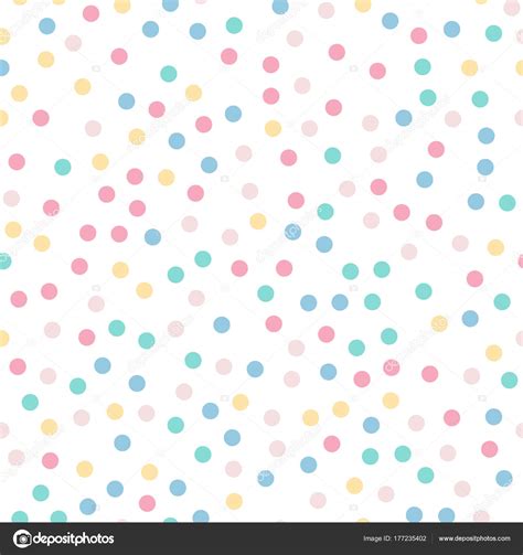 Colorful Polka Dots Seamless Pattern On White 9 Background Fine Classic