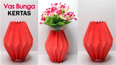 Vas Bunga Dari Kertas Mudah Banget Youtube