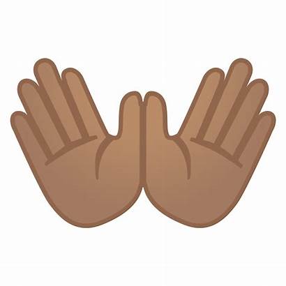 Hands Open Icon Emoji Hand Clipart Skin