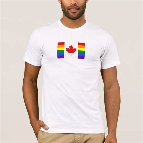 canadian pride flag t shirt zazzle flag tshirt canadian pride pride flags