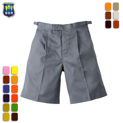 Cotton Grey Smart School Uniform Shorts Design For Boys China Uniform