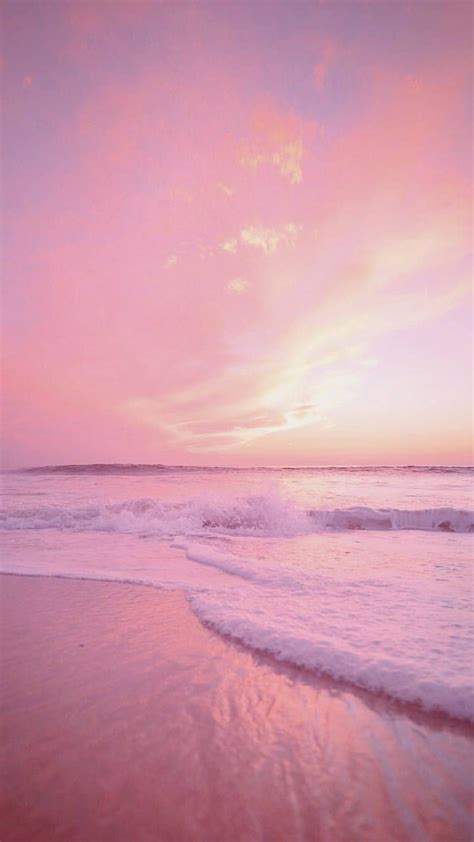 Aesthetic Pink Clouds And Sea Wallpapers Wallpaper Cave