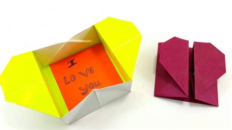 Origami Tutorial How To Fold An Easy Origami Heart Box Valentines