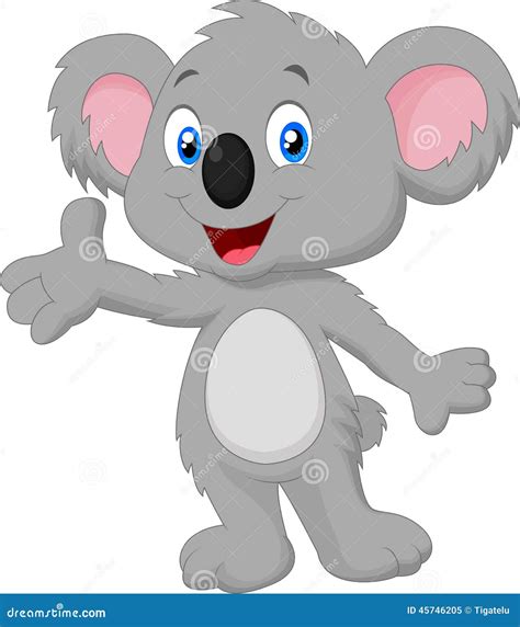 Cute Koala With Baby On A White Background Hand Drawn Cartoon