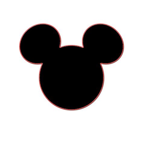 Mickey Mouse Head Silhouette Vector At Collection Of