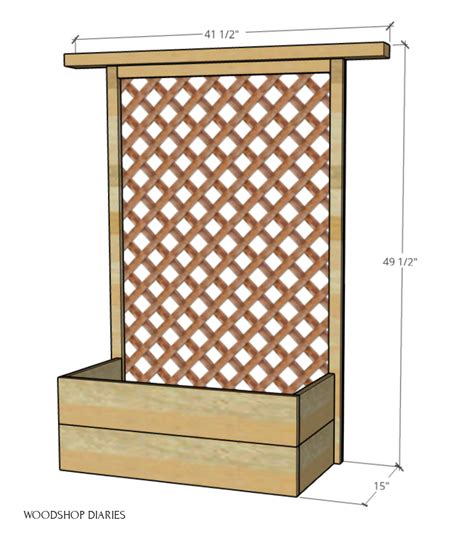 DIY Planter Box With TrellisFrom Wood Scraps LaptrinhX